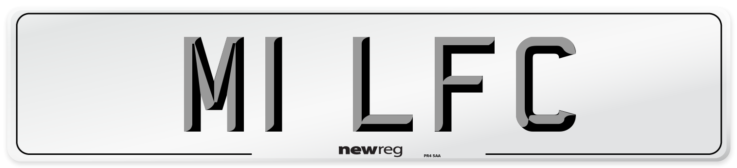 M1 LFC Number Plate from New Reg
